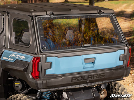 Photo of SuperATV Polaris Xpedition ADV Rear Flip Windshield by SuperATV - Premium Windshields for UTVs / Side by Sides