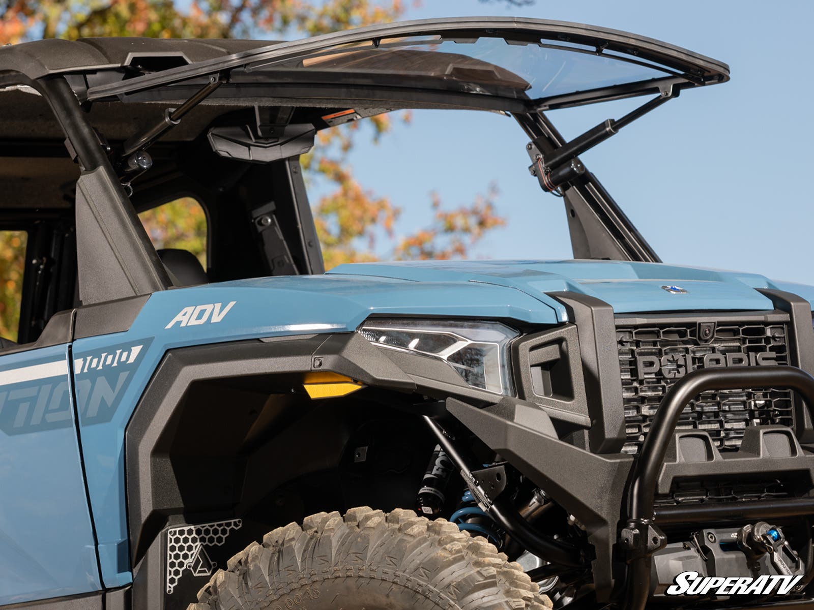 Photo of SuperATV Polaris Xpedition MaxDrive Power Flip Windshield by SuperATV - Premium Windshields for UTVs / Side by Sides