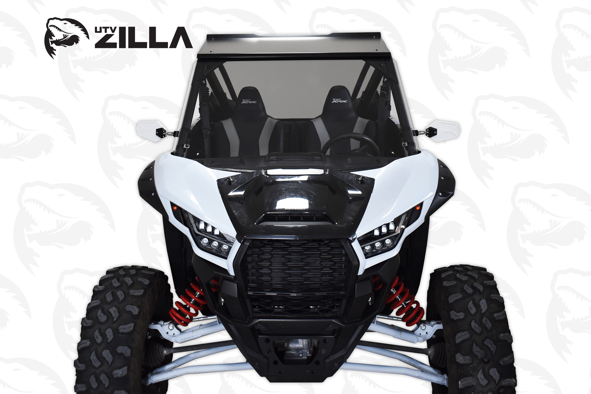 Photo of Polycarbonate Full Clear Windshield for KRX by UTVZILLA - Premium for UTVs / Side by Sides