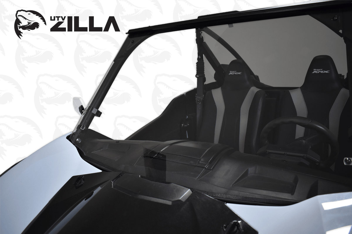 Photo of Polycarbonate Full Clear Windshield for KRX by UTVZILLA - Premium for UTVs / Side by Sides