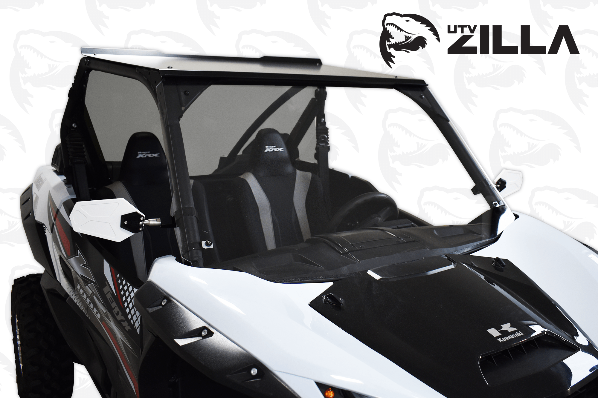 Photo of Polycarbonate Full Clear Windshield for KRX by UTVZILLA - Premium for UTVs / Side by Sides