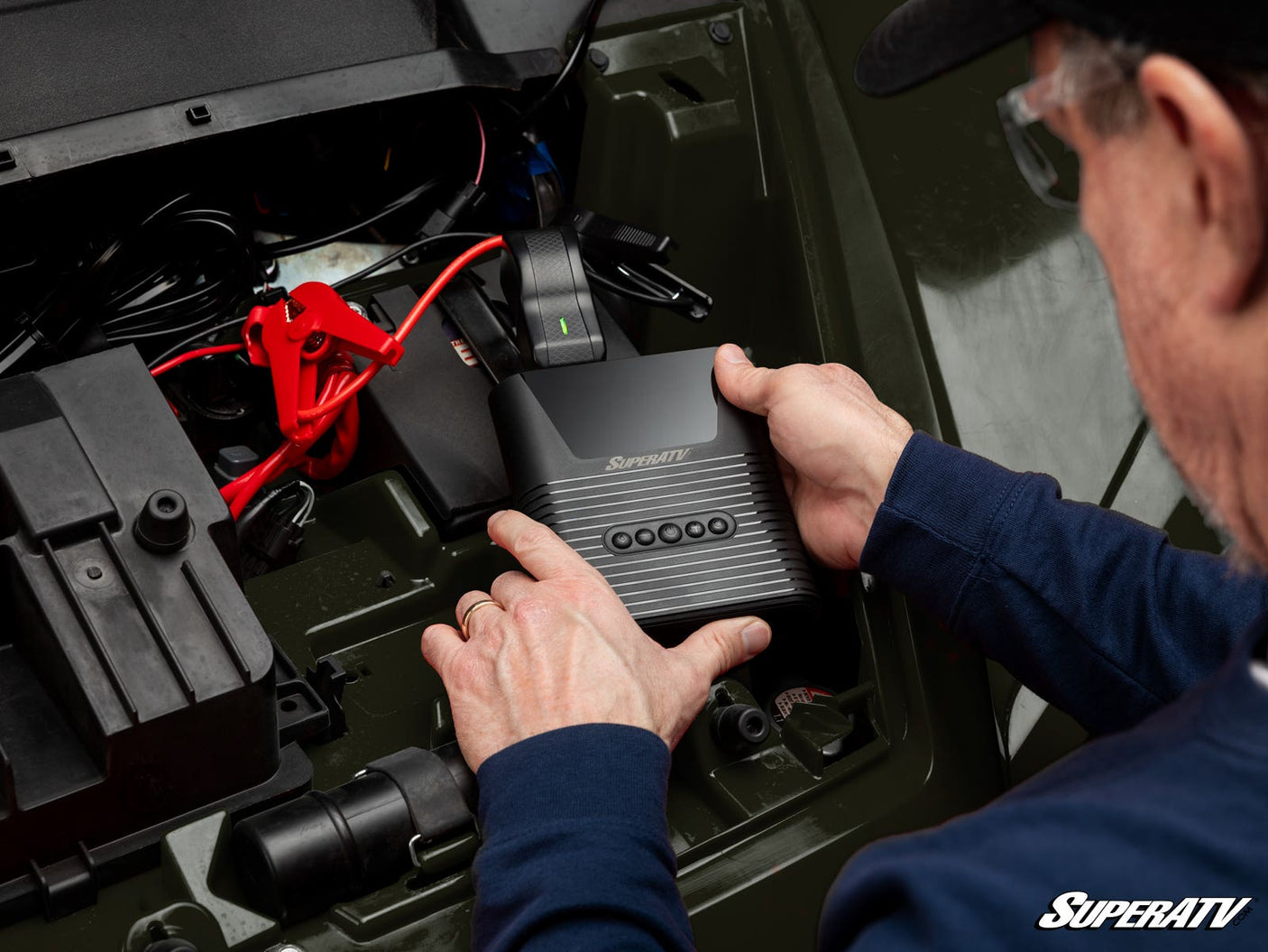 Photo of SuperATV Jump Starter with Air Compressor by SuperATV - Premium Batteries & Battery Accessories for UTVs / Side by Sides