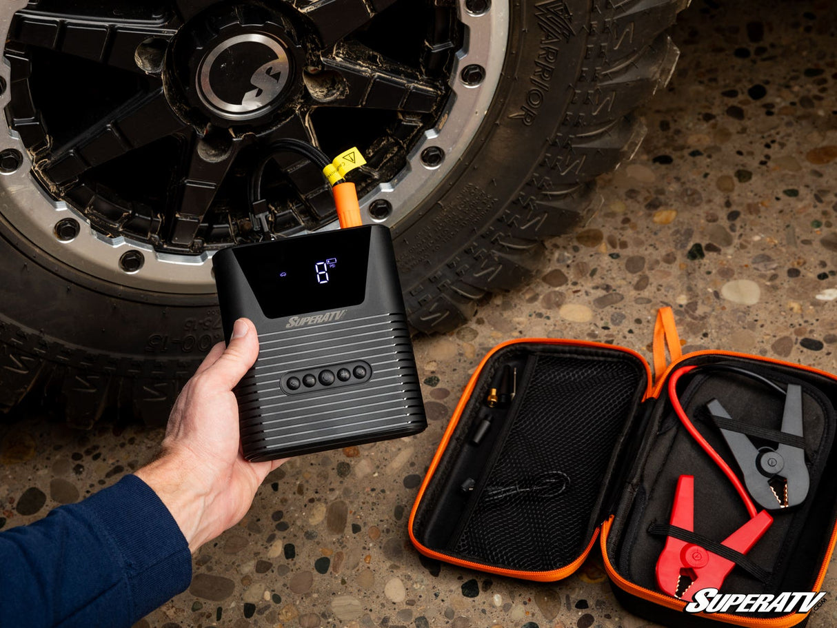 SuperATV Jump Starter with Air Compressor