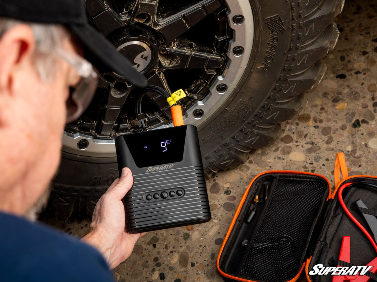 SuperATV Jump Starter with Air Compressor