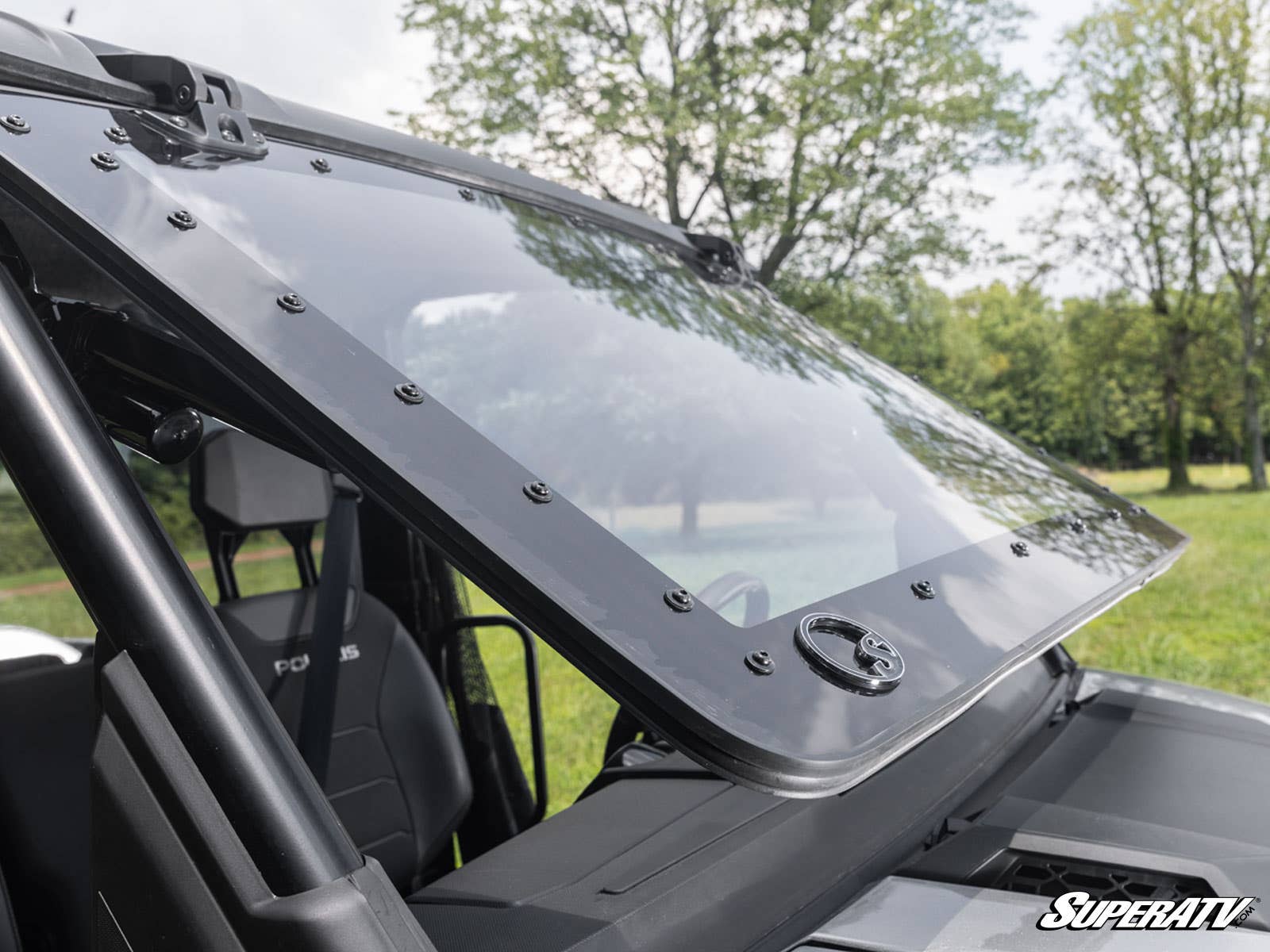 Photo of SuperATV Polaris Ranger XD 1500 MaxDrive Power Flip Windshield by SuperATV - Premium Windshields for UTVs / Side by Sides