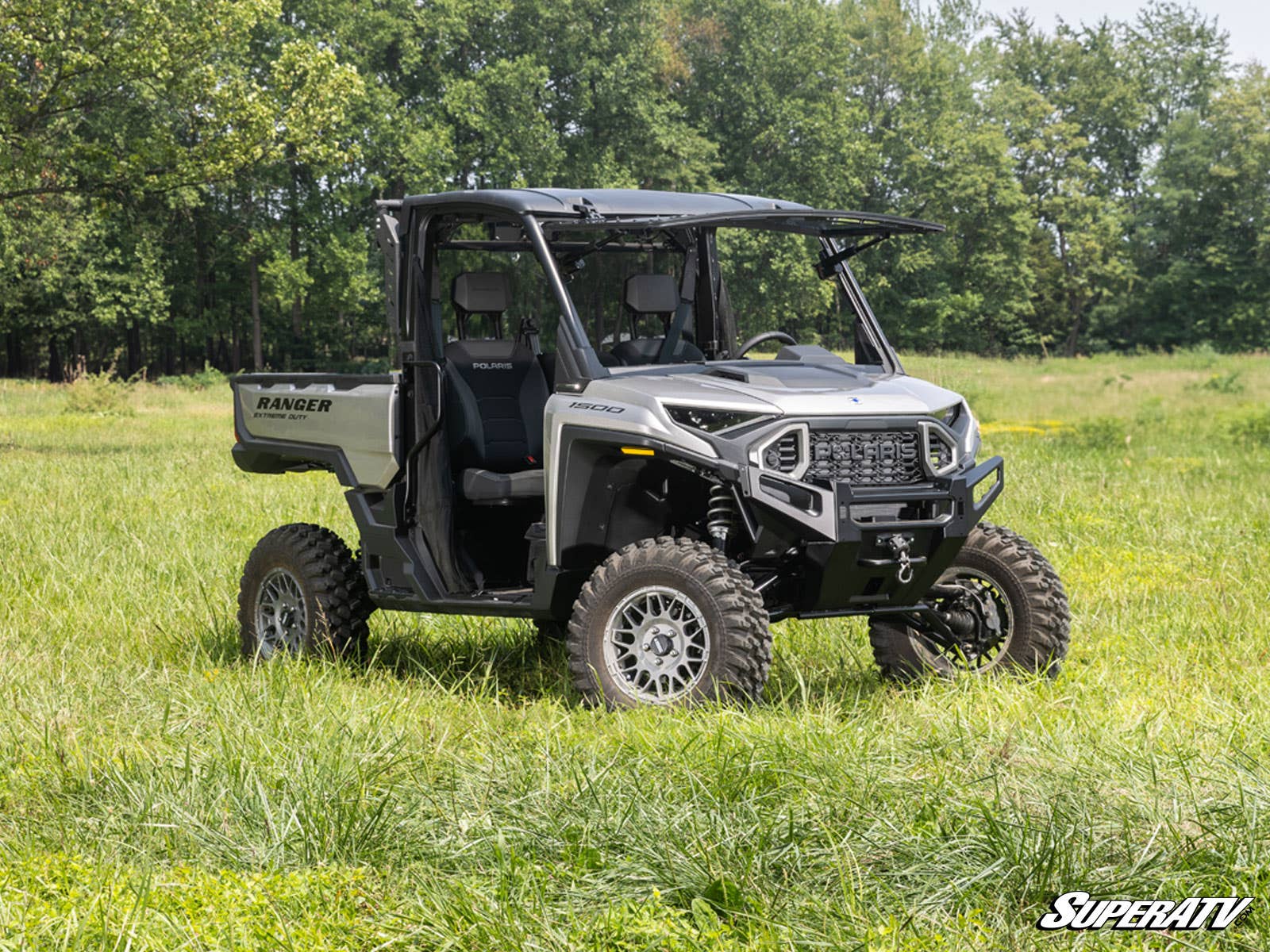 Photo of SuperATV Polaris Ranger XD 1500 MaxDrive Power Flip Windshield by SuperATV - Premium Windshields for UTVs / Side by Sides