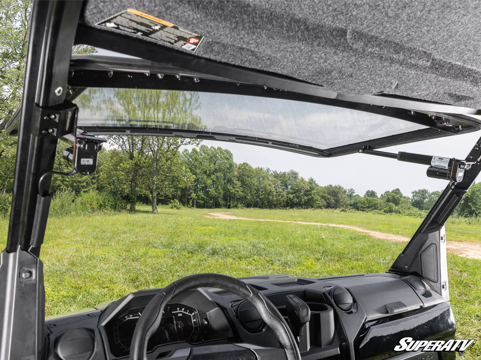 Photo of SuperATV Polaris Ranger XD 1500 MaxDrive Power Flip Windshield by SuperATV - Premium Windshields for UTVs / Side by Sides