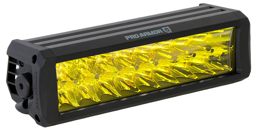 Photo of Pro Armor 11" Spot LED Dual Row Lightbar - Amber by Pro Armor - Premium Light Bars for UTVs / Side by Sides
