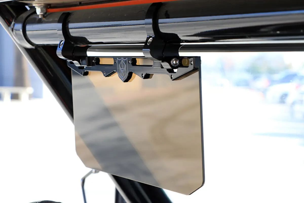 Photo of Pro Armor 12" Tinted Aluminum Visor - 1.75" Clamp by Pro Armor - Premium Mirrors for UTVs / Side by Sides