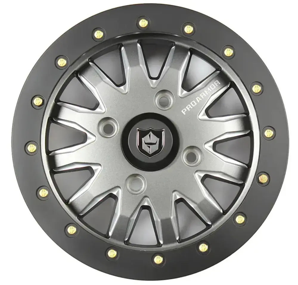 Photo of Pro Armor 4x137 Halo Milled Wheel - 15 x 7 by Pro Armor - Premium Wheels for UTVs / Side by Sides
