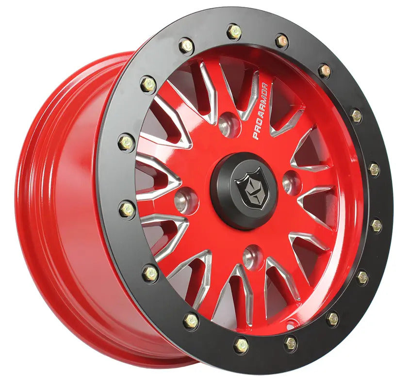 Photo of Pro Armor 4x137 Halo Milled Wheel - 15 x 7 by Pro Armor - Premium Wheels for UTVs / Side by Sides