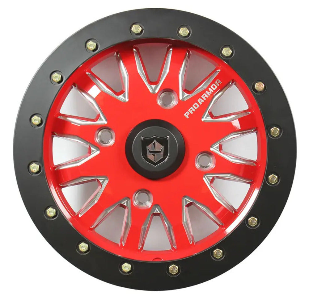Photo of Pro Armor 4x137 Halo Milled Wheel - 15 x 7 by Pro Armor - Premium Wheels for UTVs / Side by Sides