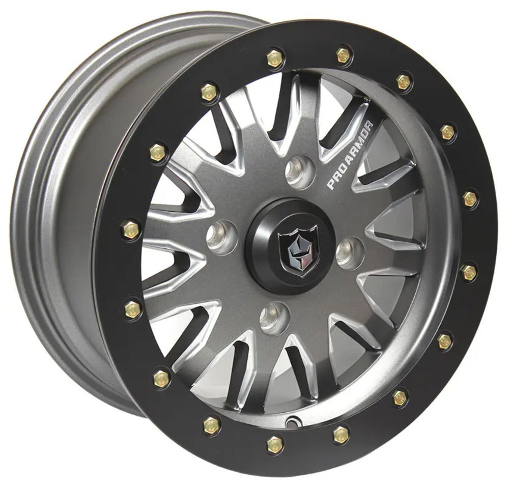 Photo of Pro Armor 4x137 Halo Milled Wheel - 15 x 7 by Pro Armor - Premium Wheels for UTVs / Side by Sides