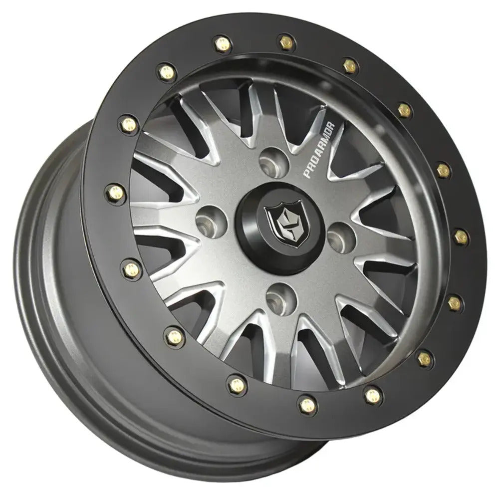 Photo of Pro Armor 4x137 Halo Milled Wheel - 15 x 7 by Pro Armor - Premium Wheels for UTVs / Side by Sides