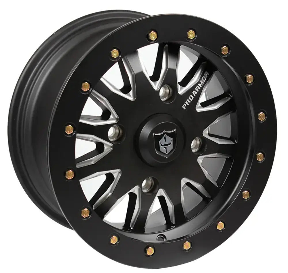 Pro Armor 4x137 Halo Milled Wheel - 15 x 7