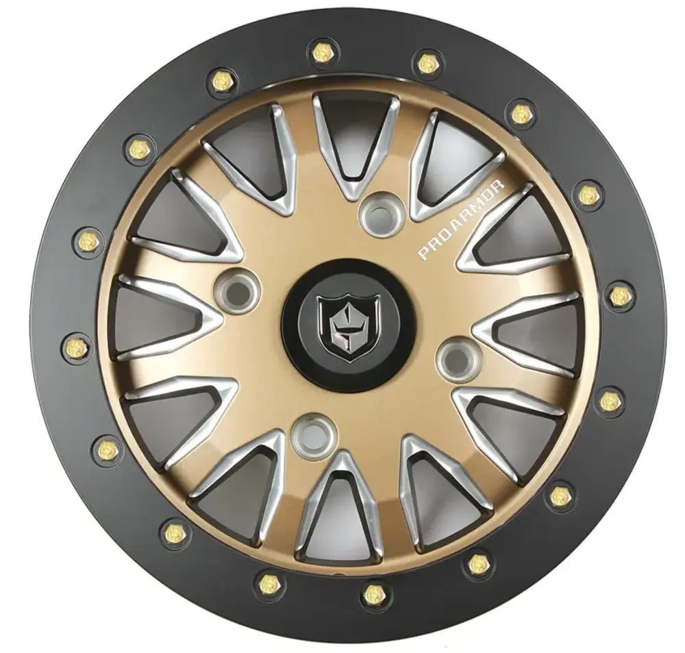 Photo of Pro Armor 4x137 Halo Milled Wheel - 15 x 7 by Pro Armor - Premium Wheels for UTVs / Side by Sides