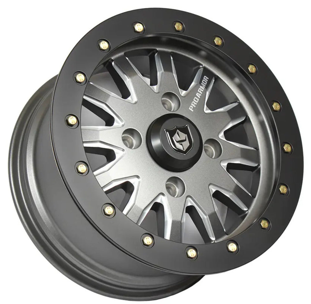 Photo of Pro Armor 4x156 Halo Milled Wheel - 15 x 7 by Pro Armor - Premium Wheels for UTVs / Side by Sides