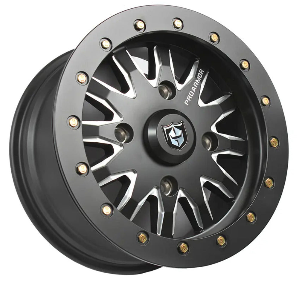 Photo of Pro Armor 4x156 Halo Milled Wheel - 15 x 7 by Pro Armor - Premium Wheels for UTVs / Side by Sides