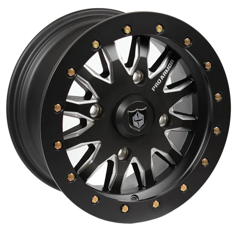 Photo of Pro Armor 4x156 Halo Milled Wheel - 15 x 7 by Pro Armor - Premium Wheels for UTVs / Side by Sides