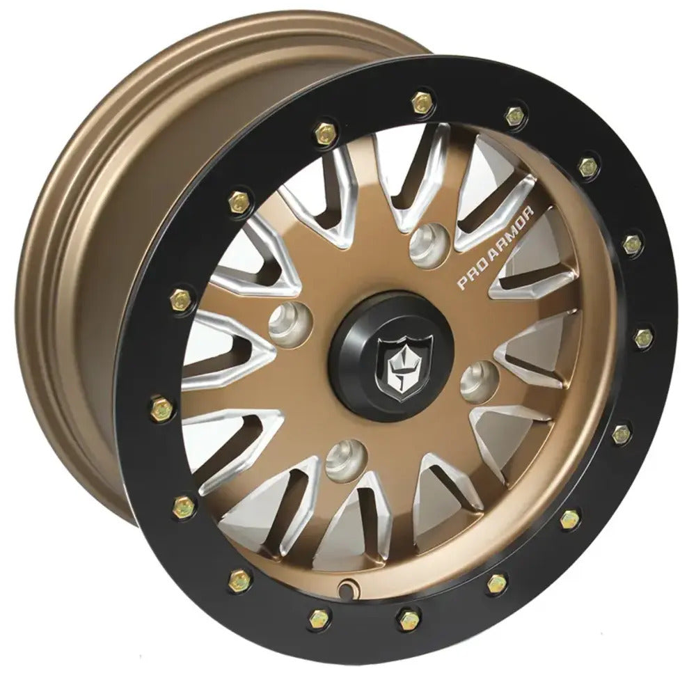Photo of Pro Armor 4x156 Halo Milled Wheel - 15 x 7 by Pro Armor - Premium Wheels for UTVs / Side by Sides