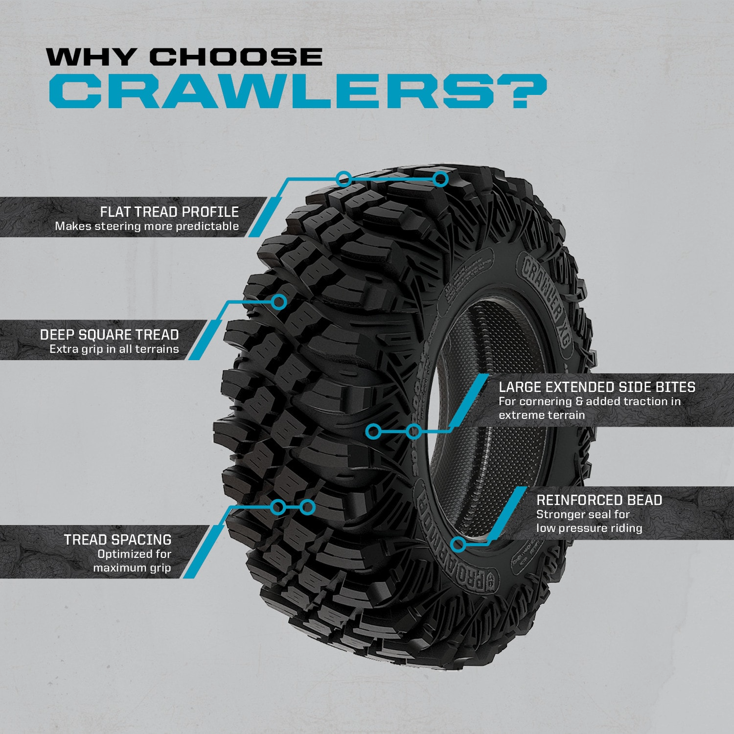 Photo of Pro Armor Crawler XR Tire by Pro Armor - Premium Tires for UTVs / Side by Sides