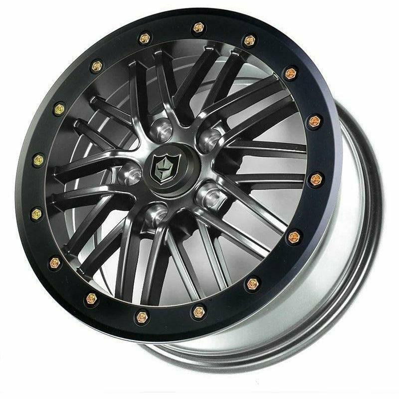 Photo of Rath Beadlock Wheel (Titanium/Black) by Pro Armor - Premium Wheels for UTVs / Side by Sides