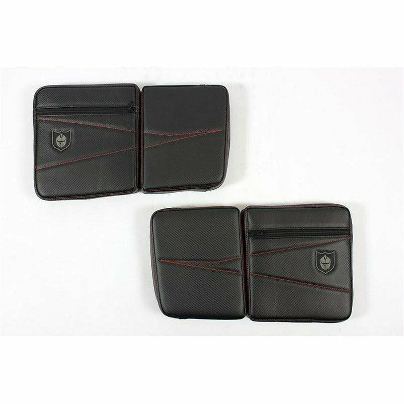 Polaris RZR Stock Rear Door Bags with Knee Pads