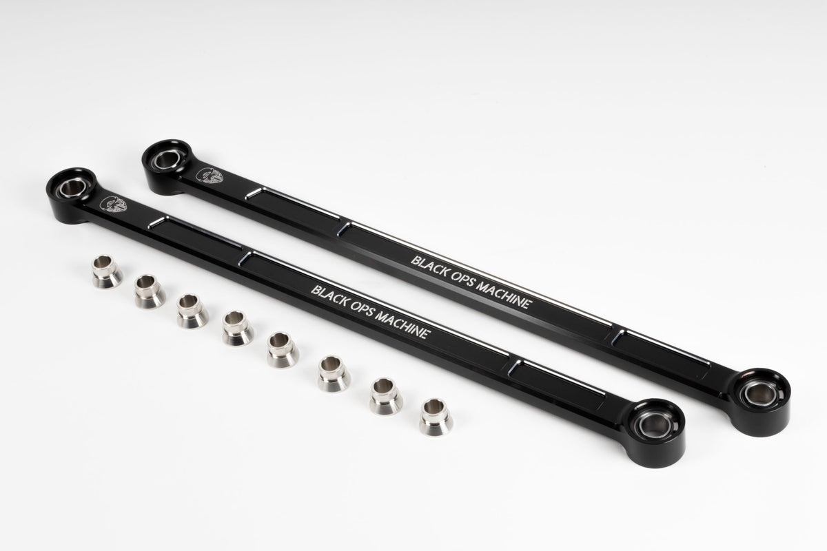 Polaris Pro R Rear Sway Bar End Links - 6061 Aluminum + Stainless Uniballs (Sold as a Pair)