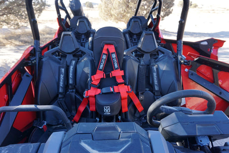 Photo of RZR 4 Turbo R Front Bump Seat (2020-2025) by UTVMA - Premium Bump Seat for UTVs / Side by Sides