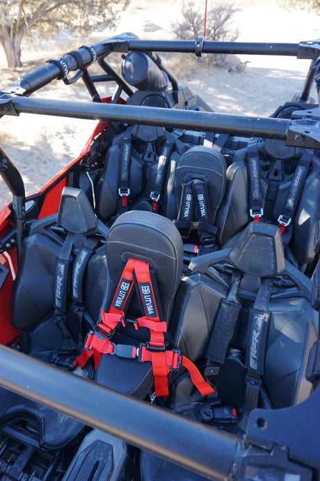 Photo of RZR 4 Turbo R Front Bump Seat (2020-2025) by UTVMA - Premium Bump Seat for UTVs / Side by Sides