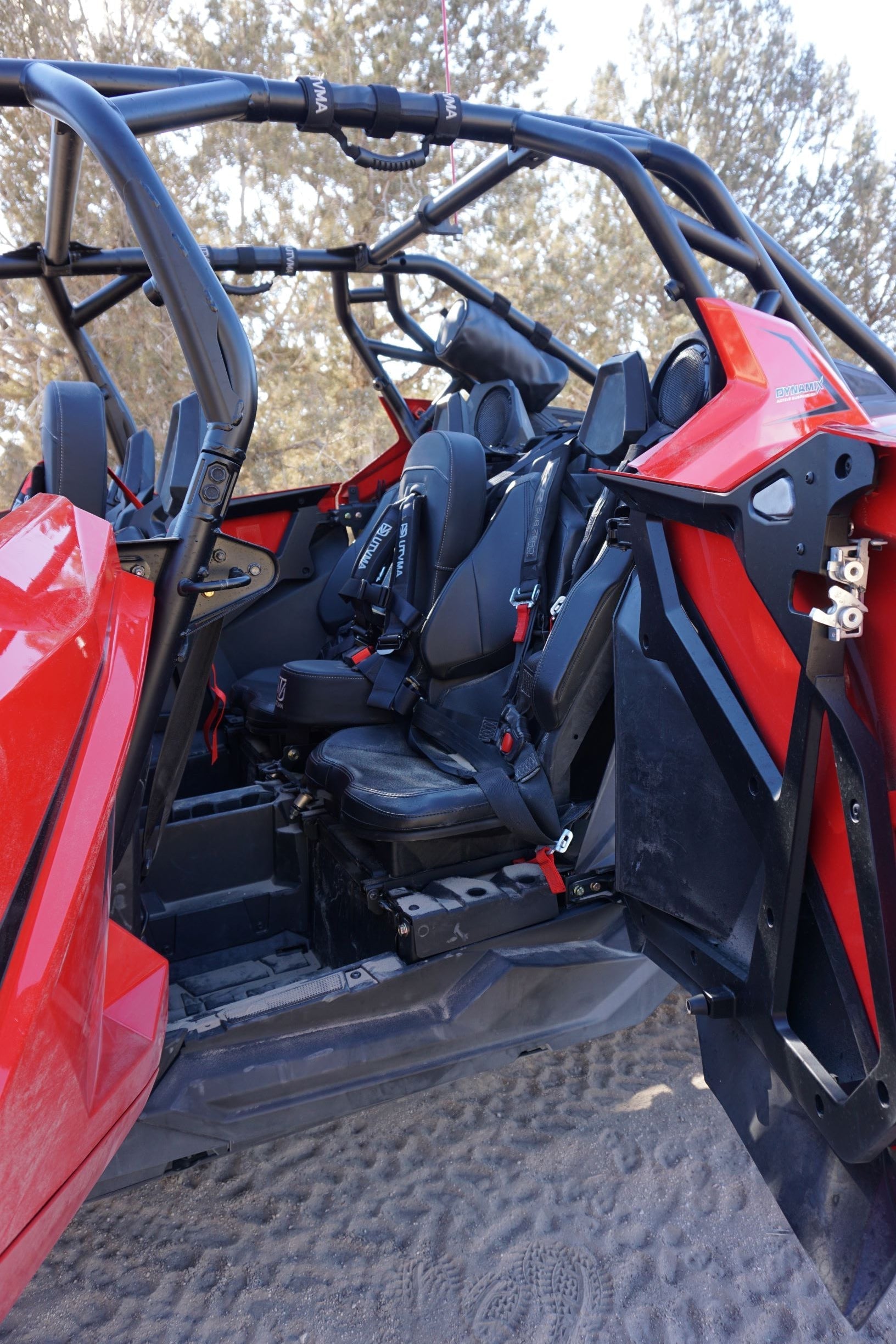 Photo of RZR 4 Turbo R Rear Bump Seat (2020-2025) by UTV Mountain Accessories - Premium Bump Seat for UTVs / Side by Sides