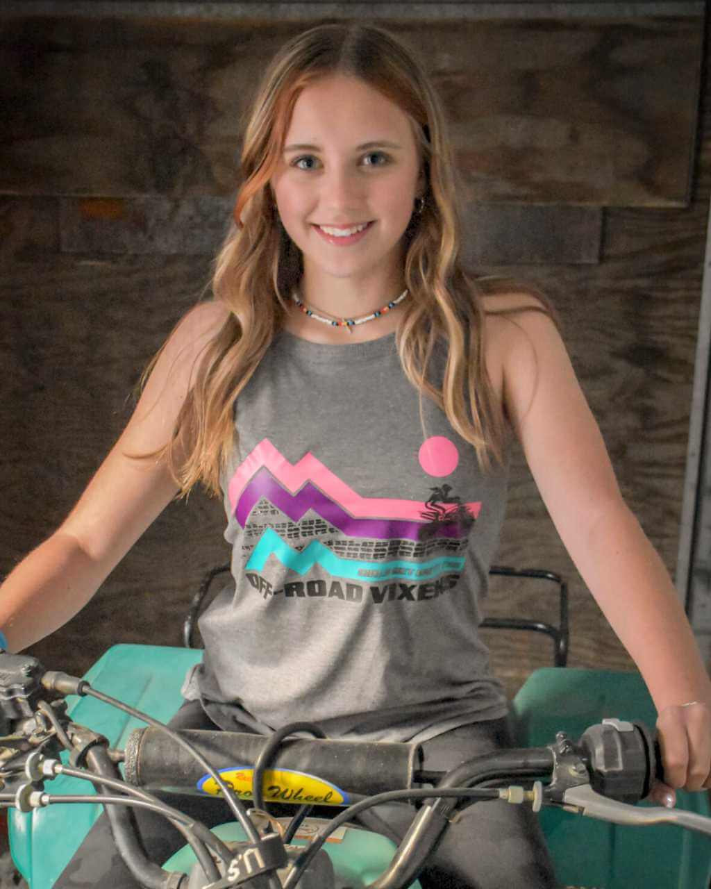 Photo of Quad Adventure Rocker Tank by OFF-ROAD VIXENS CLOTHING CO. - Premium Apparel & Accessories for UTVs / Side by Sides