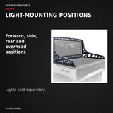 DRT Can-Am Defender HD11 Bolt-On Chase Rack (2026) — LIGHT-MOUNTING POSITIONS. Forward, side, rear and overhead positions