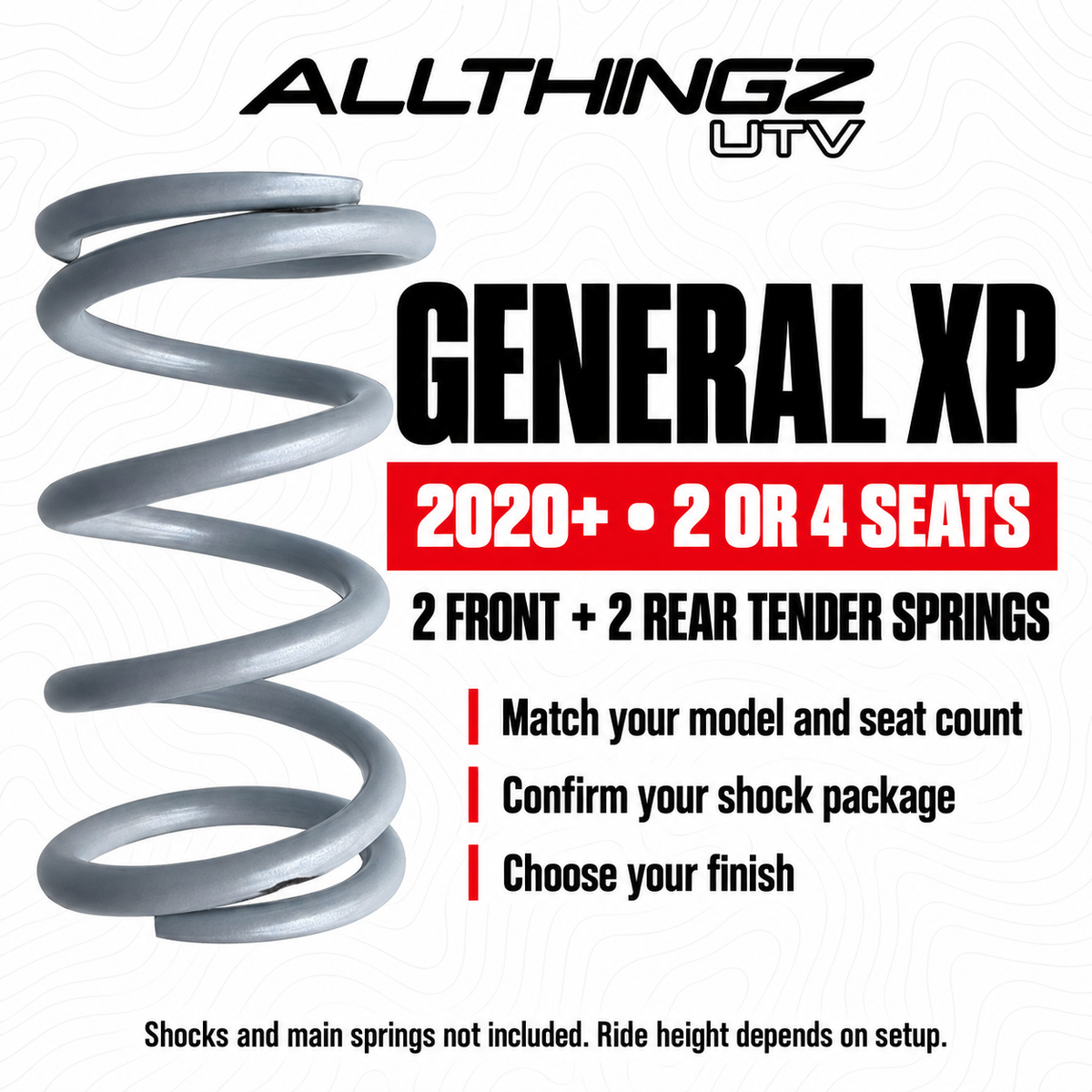 Polaris General XP Tender Spring Kit — fitment and product selection details