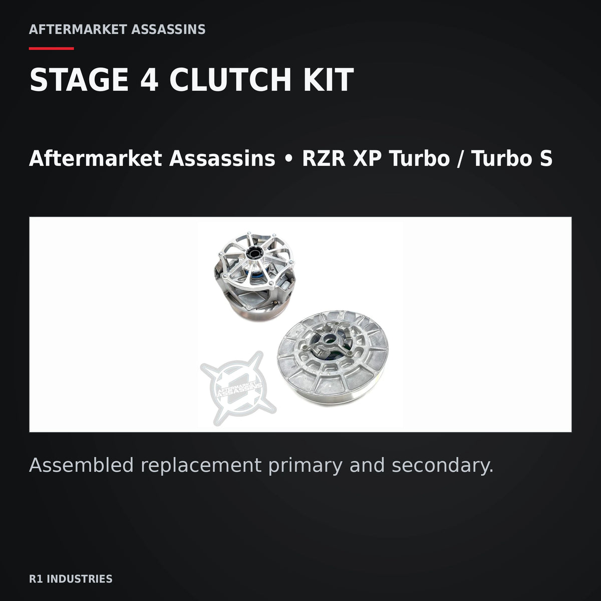 Aftermarket Assassins RZR Turbo / Turbo S Stage 4 Clutch Kit — STAGE 4 CLUTCH KIT. Aftermarket Assassins • RZR XP Turbo / Turbo S