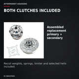Aftermarket Assassins RZR Turbo / Turbo S Stage 4 Clutch Kit — BOTH CLUTCHES INCLUDED. Assembled replacement primary + secondary