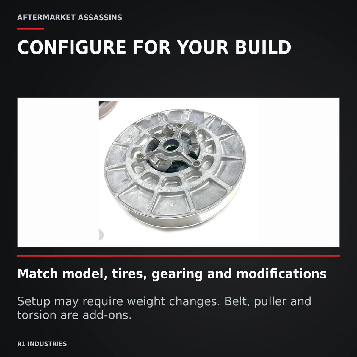 Aftermarket Assassins RZR Turbo / Turbo S Stage 4 Clutch Kit — CONFIGURE FOR YOUR BUILD. Match model, tires, gearing and modifications