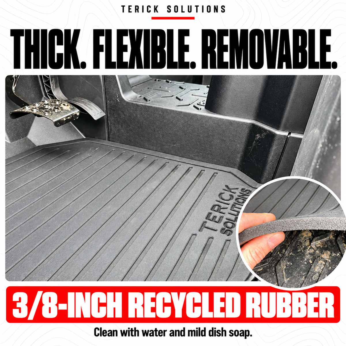 Kawasaki Ridge Crew Rubber Floor Mats — product details and selection guide