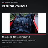 UTVMA RZR Pro XP / Pro R / Turbo R 4 Rear Bench with Harnesses — KEEP THE CONSOLE. No console-delete kit required