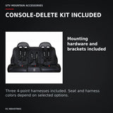 UTVMA Honda Talon 4 Rear Bench Seat with Harnesses — CONSOLE-DELETE KIT INCLUDED. Mounting hardware and brackets included