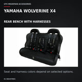UTVMA Yamaha Wolverine X4 Rear Bench with Harnesses (2018+) — YAMAHA WOLVERINE X4. REAR BENCH WITH HARNESSES