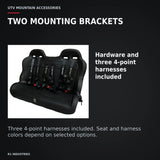 UTVMA Yamaha Wolverine X4 Rear Bench with Harnesses (2018+) — TWO MOUNTING BRACKETS. Hardware and three 4-point harnesses included