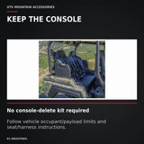 UTVMA Yamaha Wolverine X4 Rear Bench with Harnesses (2018+) — KEEP THE CONSOLE. No console-delete kit required