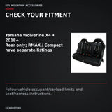 UTVMA Yamaha Wolverine X4 Rear Bench with Harnesses (2018+) — CHECK YOUR FITMENT. Yamaha Wolverine X4 • 2018+; Rear only; RMAX / Compact have separate listings