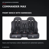 UTVMA Commander MAX Front Bench with Harnesses (2021+) — COMMANDER MAX. FRONT BENCH WITH HARNESSES