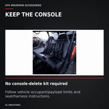 UTVMA Commander MAX Front Bench with Harnesses (2021+) — KEEP THE CONSOLE. No console-delete kit required