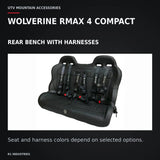 UTVMA Wolverine RMAX 4 Compact Rear Bench with Harnesses (2025+) — WOLVERINE RMAX 4 COMPACT. REAR BENCH WITH HARNESSES