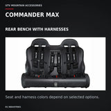 UTVMA Commander MAX Rear Bench with Harnesses (2021+) — COMMANDER MAX. REAR BENCH WITH HARNESSES