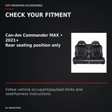 UTVMA Commander MAX Rear Bench with Harnesses (2021+) — CHECK YOUR FITMENT. Can-Am Commander MAX • 2021+; Rear seating position only