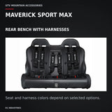 UTVMA Maverick Sport MAX Rear Bench with Harnesses (2019+) — MAVERICK SPORT MAX. REAR BENCH WITH HARNESSES